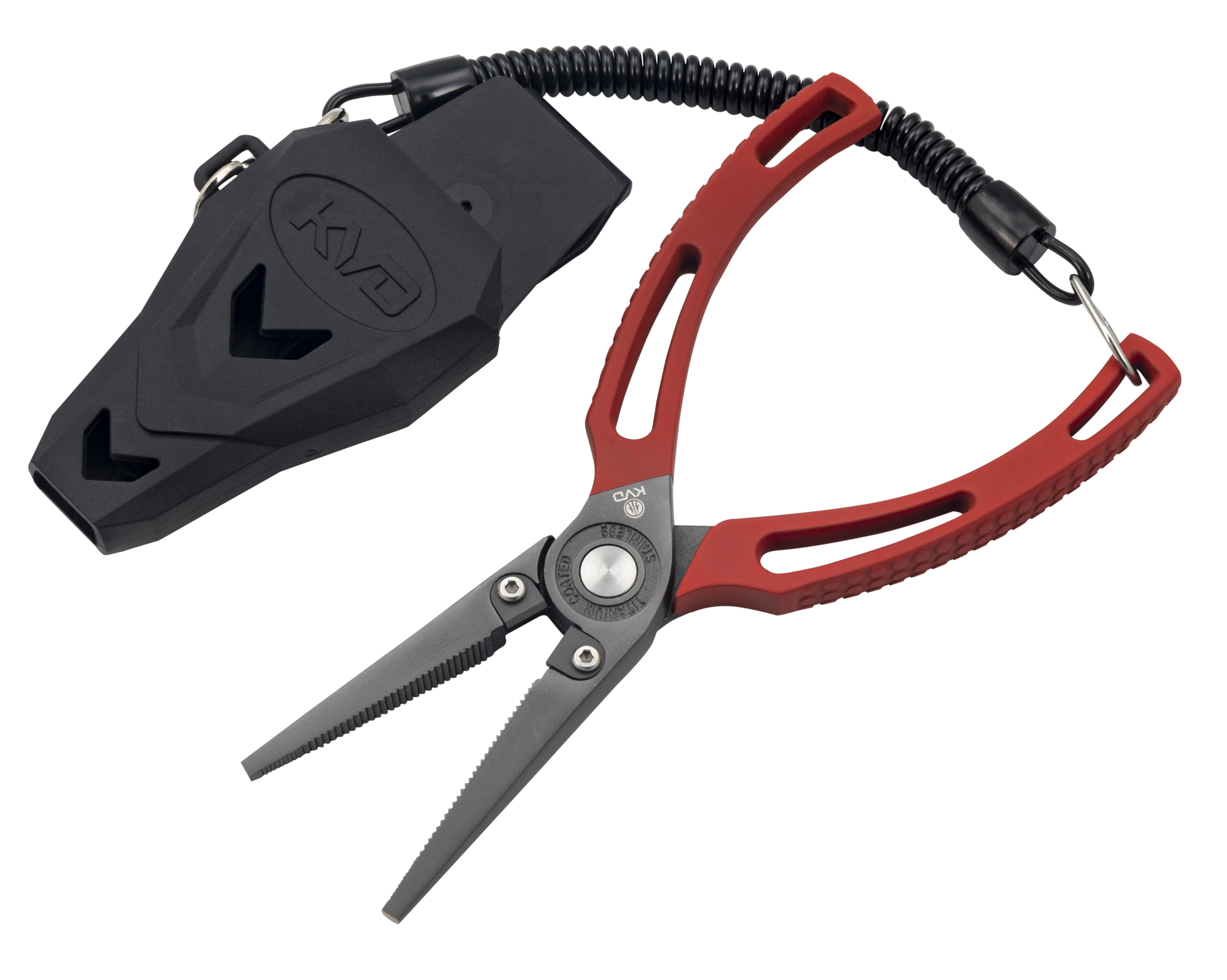  Strike King (SRT5KVD) KVD 5 Precision Split Ring Pliers, Red,  Dual Injected Combat Grip Handles : Tools & Home Improvement